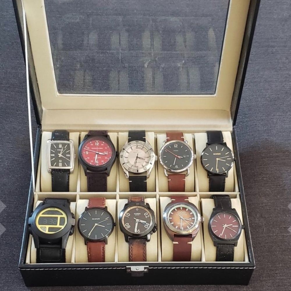 10 Watch leather display case organizer - Picture 2 of 5